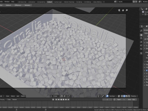 somalia flag cubes Model 3D