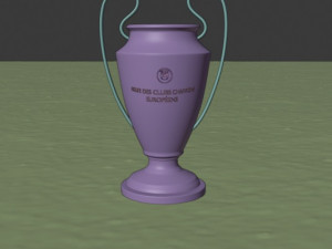 champions league trophy Modelo 3D