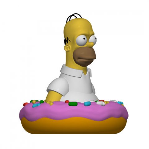 homer simpson 3D प्रिंट मॉडल .c4d .max .obj .3ds .fbx .stl .blend 