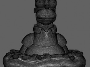 homer simpson 3Dプリントモデル