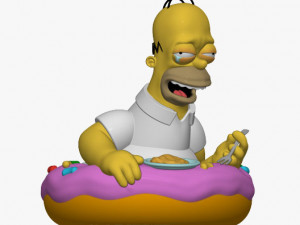homer simpson 3Dプリントモデル
