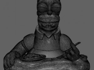 homer simpson 3D Print Model