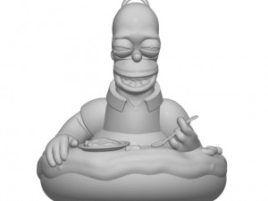 homer simpson Modelo de Impressão 3D