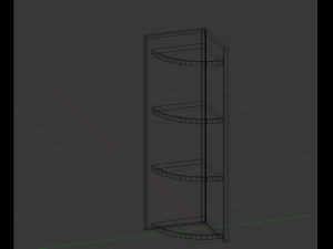 book shelf Modello 3D