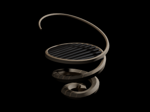 spiral chair 3Dモデル