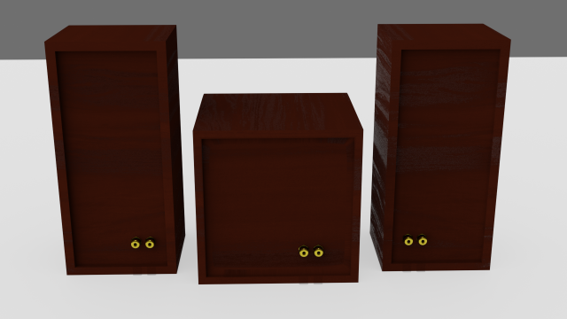 custom audio system 3D Model .c4d .max .obj .3ds .fbx .stl .blend 