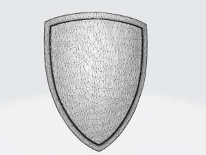 tarcza z logo targarian Model 3D