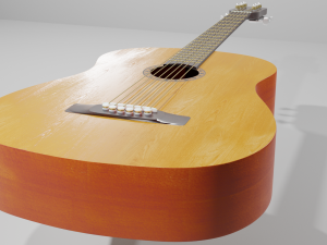 acoustic guitar 3D Model