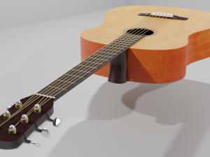 acoustic guitar 3D Model