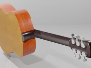 acoustic guitar 3D Model