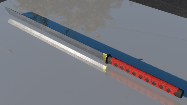 sword in asian style 3D Modell .c4d .max .obj .3ds .fbx .stl .blend