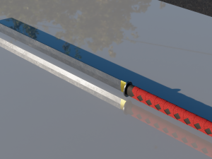 sword in asian style Modello 3D