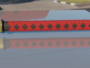 sword in asian style 3D Modell