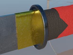 sword in asian style 3D Modell