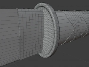 sword in asian style 3D Model