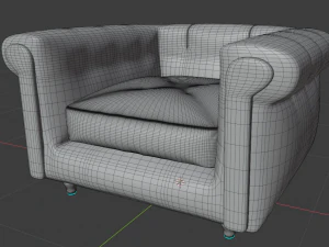 leather chair 3D Model
