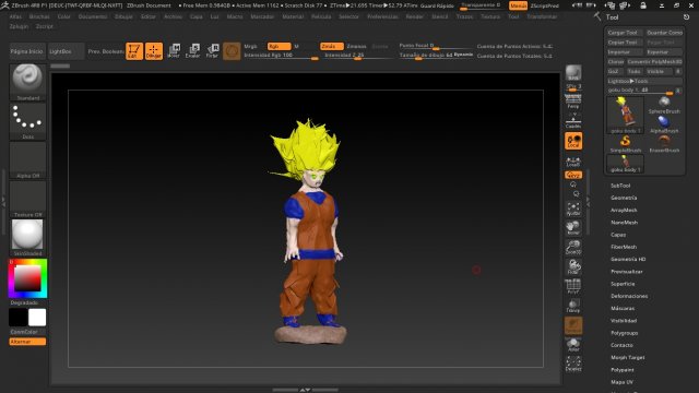 goku super 2 3D printmodel .c4d .max .obj .3ds .fbx .stl .blend