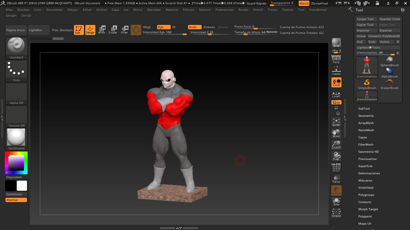 jiren dragon ball super 3D Print Model .c4d .max .obj .3ds .fbx .stl .blend
