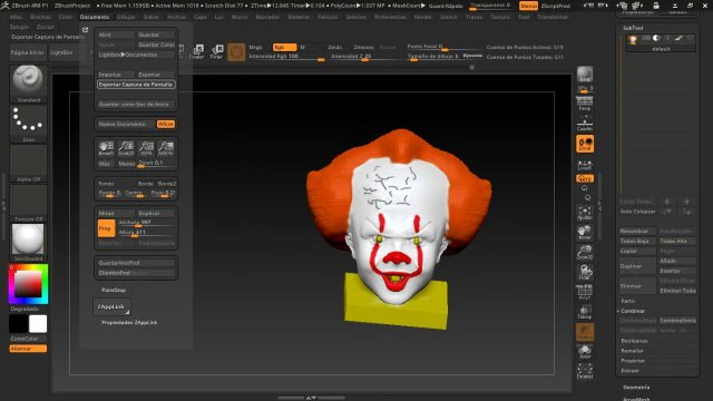 pennywise Modello di stampa 3D .c4d .max .obj .3ds .fbx .stl .blend 