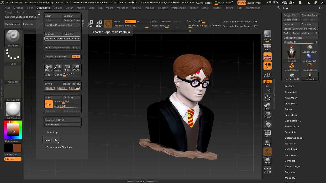 harry potter 3D Print Model .c4d .max .obj .3ds .fbx .stl .blend 