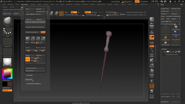 varita harry potter Modèles 3D en vedette .c4d .max .obj .3ds .fbx .stl .blend 