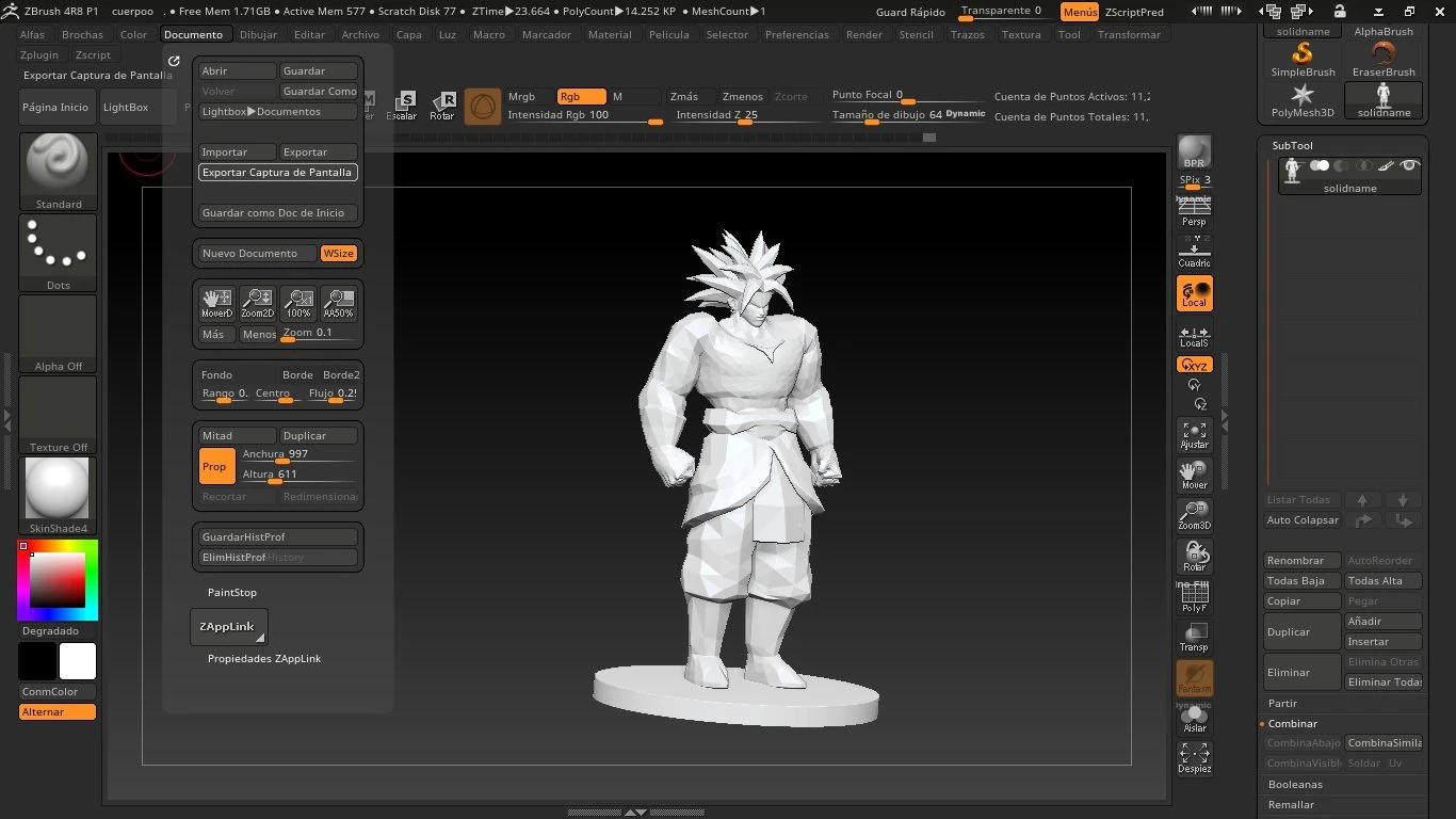 broly dragon ball super 3D Print Model .c4d .max .obj .3ds .fbx .stl .blend 