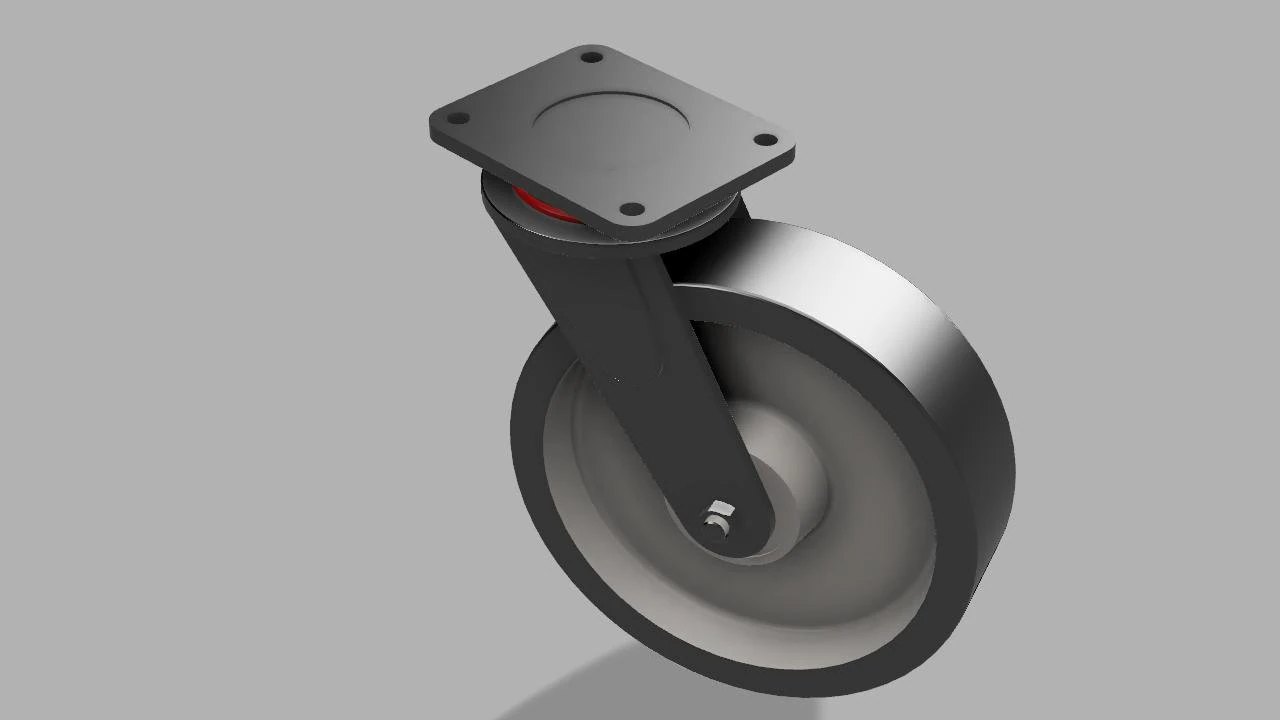 caster wheel 3D Model .c4d .max .obj .3ds .fbx .stl .blend