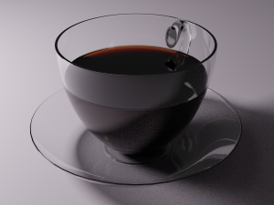 donut and cup coffee Modèle 3D