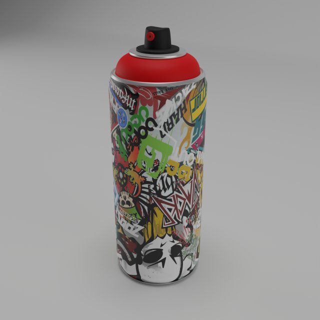 spray paint Modello 3D .c4d .max .obj .3ds .fbx .stl .blend 