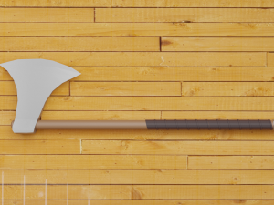 low poly viking Modelo 3D