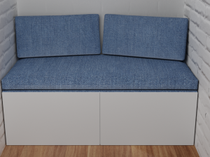 sofa for the loggia 3D Модель