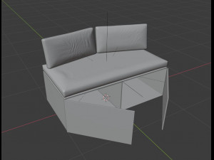 sofa for the loggia Model 3D
