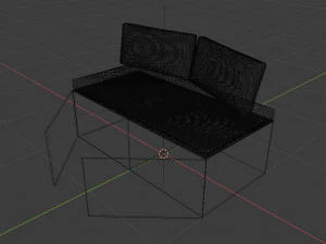 sofa for the loggia 3D Model