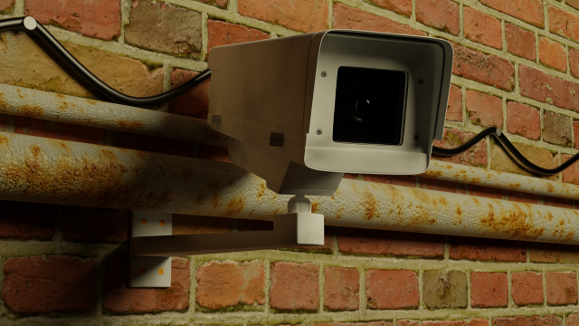 outdoor surveillance camera 3D-Modell .c4d .max .obj .3ds .fbx .stl .blend 