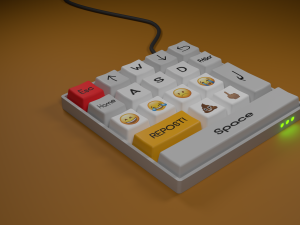 Keyboard with the most necessary 3D 模型