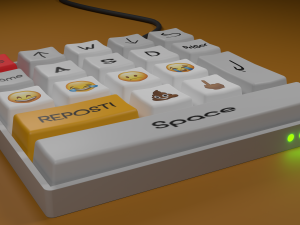 Keyboard with the most necessary 3D 模型
