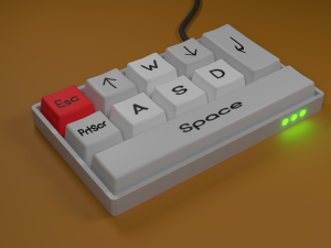 Keyboard with the most necessary 3D 模型