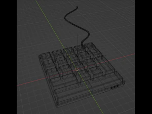 Keyboard with the most necessary 3D Model