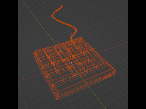 Keyboard with the most necessary 3D 模型