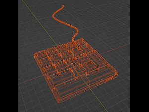 Keyboard with the most necessary 3D Model