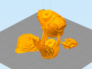 predator bust figurine 3d printing assembly 3D Print Model
