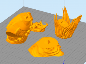 predator bust figurine 3d printing assembly Modèles 3D en vedette