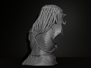 predator bust figurine 3d printing assembly Modèles 3D en vedette