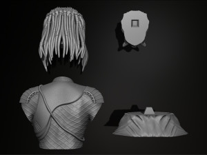 predator bust figurine 3d printing assembly Modèles 3D en vedette