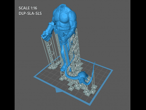hellboy dc comics action figures marvel model file stl for 3d printing fdm-fff dlp-sla-sls Modello di stampa 3D