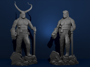 hellboy dc comics action figures marvel model file stl for 3d printing fdm-fff dlp-sla-sls 3D Print Model