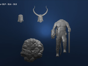 hellboy dc comics action figures marvel model file stl for 3d printing fdm-fff dlp-sla-sls Modello di stampa 3D