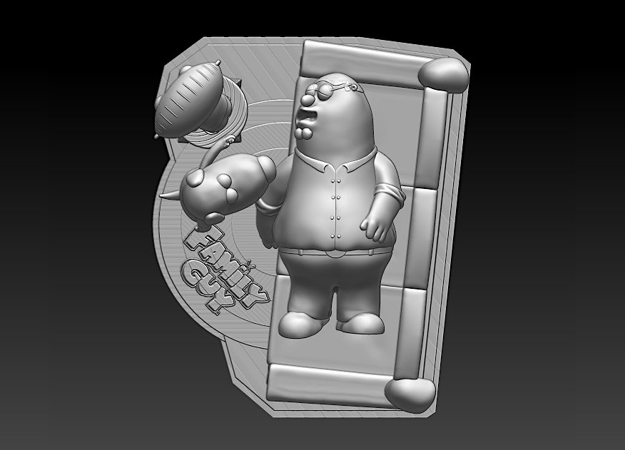 Family Guy Griffin Model Printing Miniature Assembly File Stl-Obj.