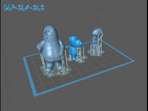 family guy griffin model printing miniature assembly file stl-obj for 3d printing fdm-fff dlp-sla- 3D Model