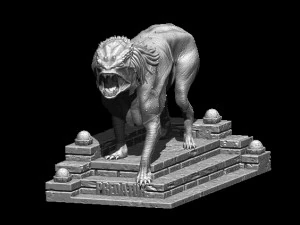 predator dog model printing miniature assembly file stl-obj for 3d printing fdm-fff dlp-sla-sls ins 3D Print Model